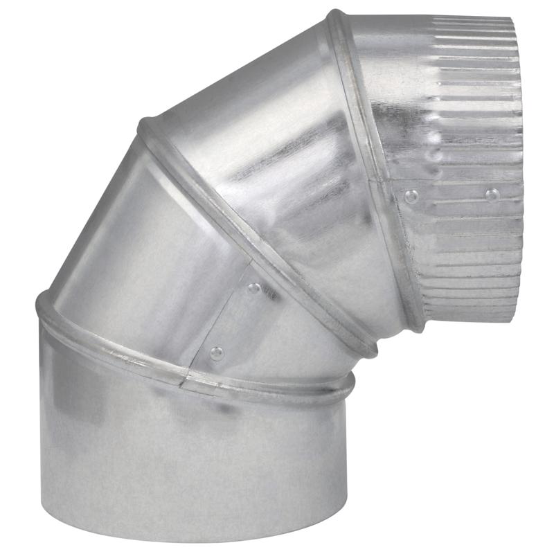 ELBOW STOVE ADJ26G5"GALV
