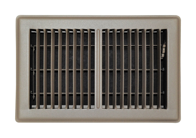 FLOOR REGISTER 10X6"BRN