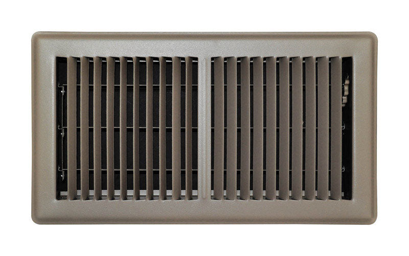 FLOOR REGISTER 12"X6"BRN