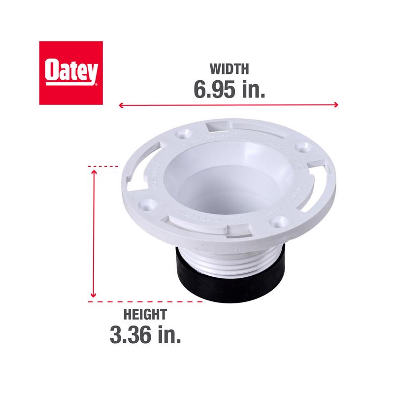 CLOSET FLANGE 4" PVC