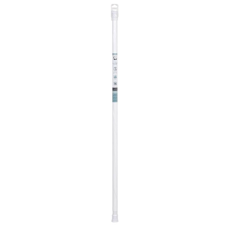 Zenna Home Shower Curtain Rod 72 in. L White