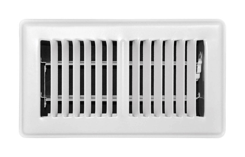 REGISTER FLOOR 8X4"WHITE