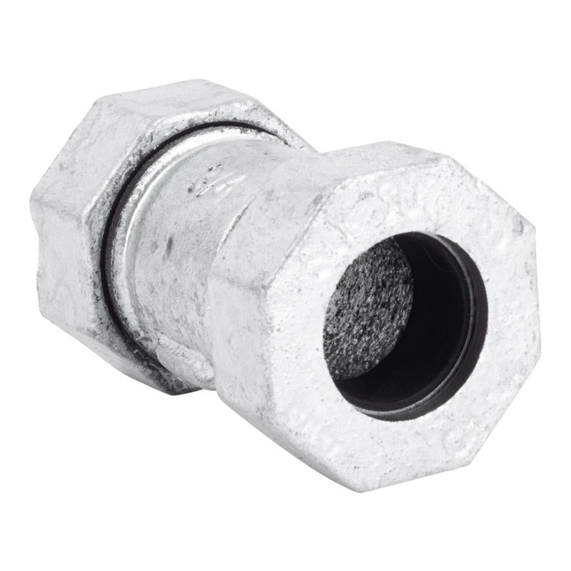 STZ Industries 3/4 in. Compression X 3/4 in. D Compression Galvanized Malleable Iron 3 in. L Couplin