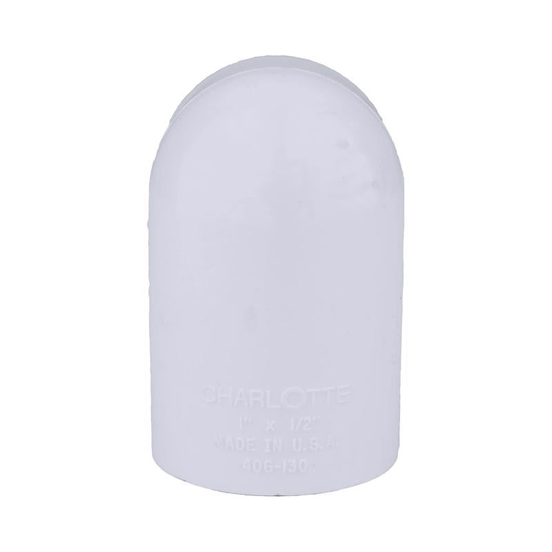 Charlotte Pipe Schedule 40 1 in. Slip X 1/2 in. D Slip PVC Elbow 1 pk