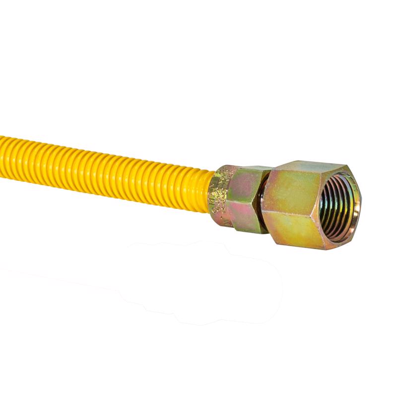 Eastman 1/2 in. Flare X 1/2 in. D FIP 48 in. Stainless Steel Gas Connector
