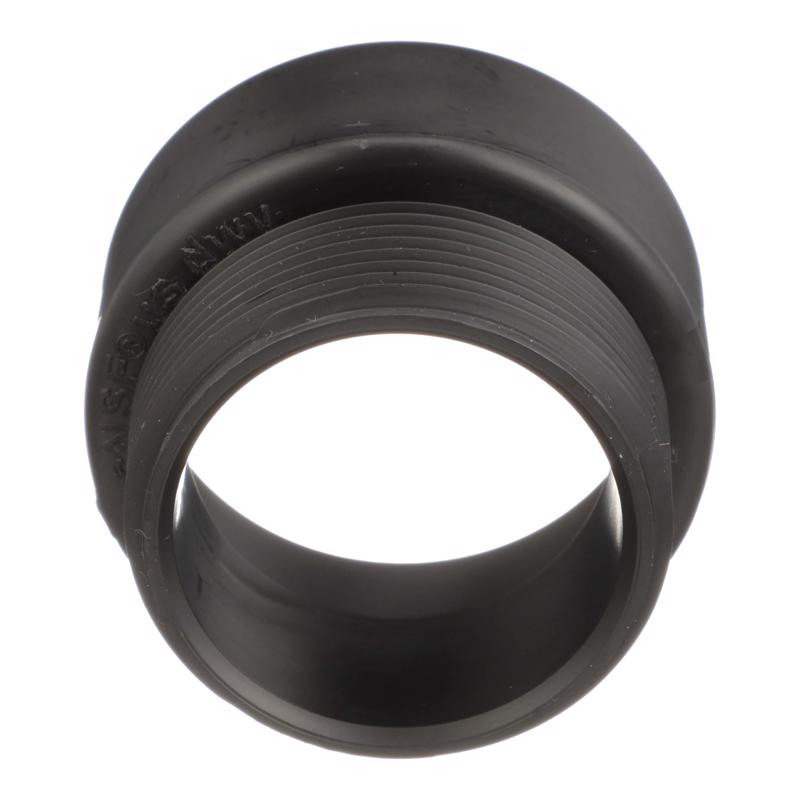 Charlotte Pipe 1-1/2 in. Hub X 1-1/2 in. D MPT ABS Adapter