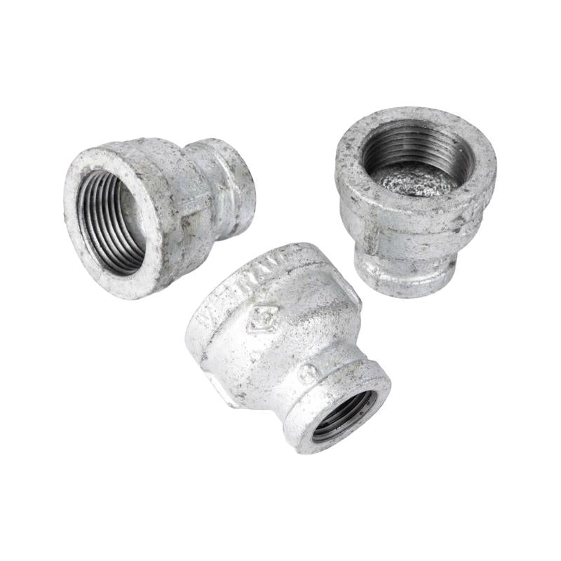 STZ Industries 1-1/2 in. FIP each X 1/2 in. D FIP Galvanized Malleable Iron Reducing Coupling