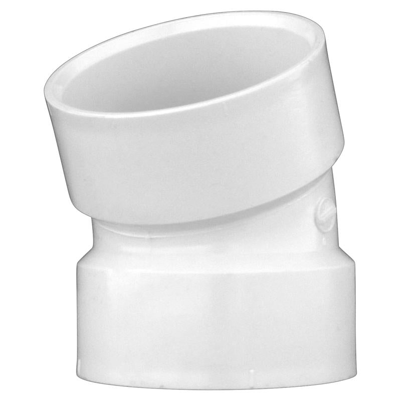 ELBOW 22 PVC/DWV 3"SCH30