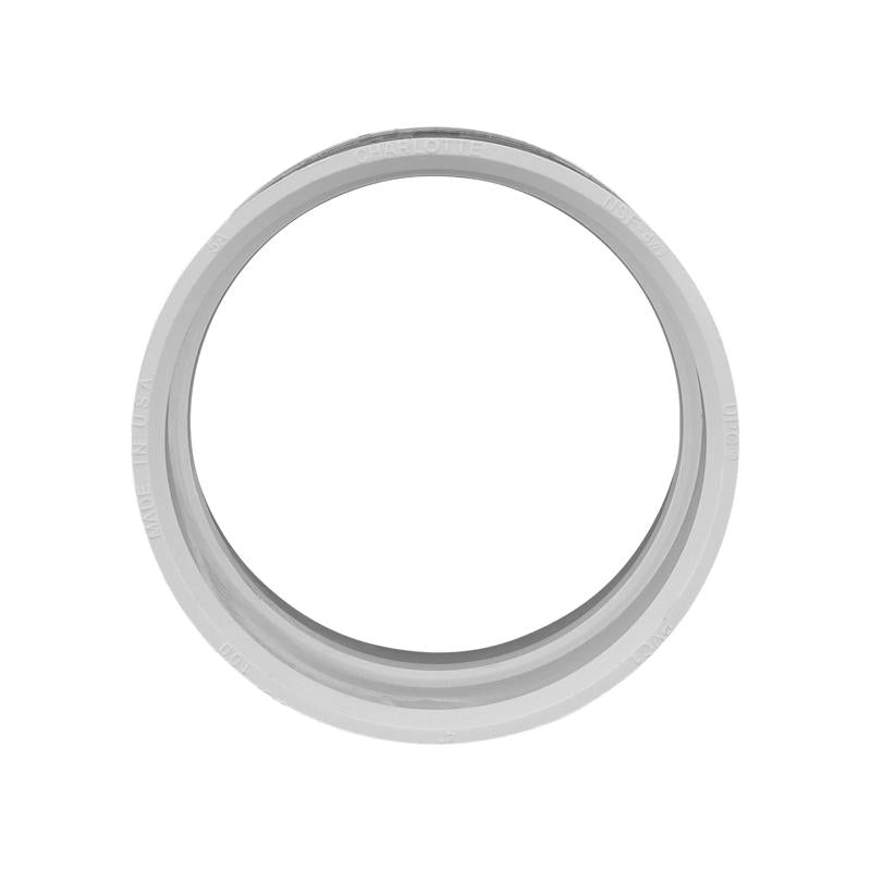 Charlotte Pipe Schedule 40 1-1/2 in. Hub X 1-1/2 in. D Hub PVC Coupling 1 pk
