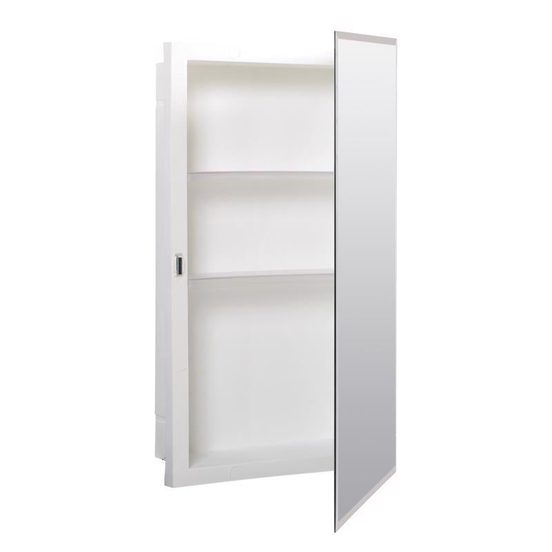 Zenna Home 26 in. H X 16 in. W X 4-1/2 in. D Rectangle Medicine Cabinet/Mirror