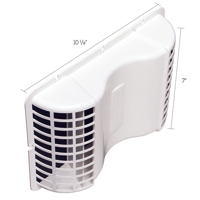Deflect-O White Plastic Eave Vent