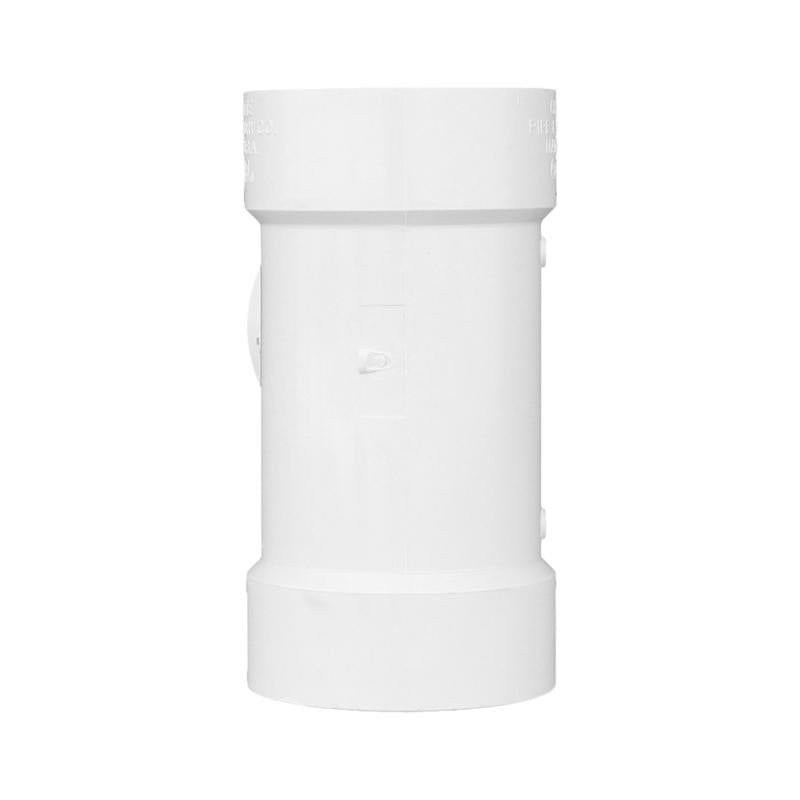 Charlotte Pipe Schedule 40 6 in. Hub X 6 in. D Hub PVC Sanitary Tee 1 pk