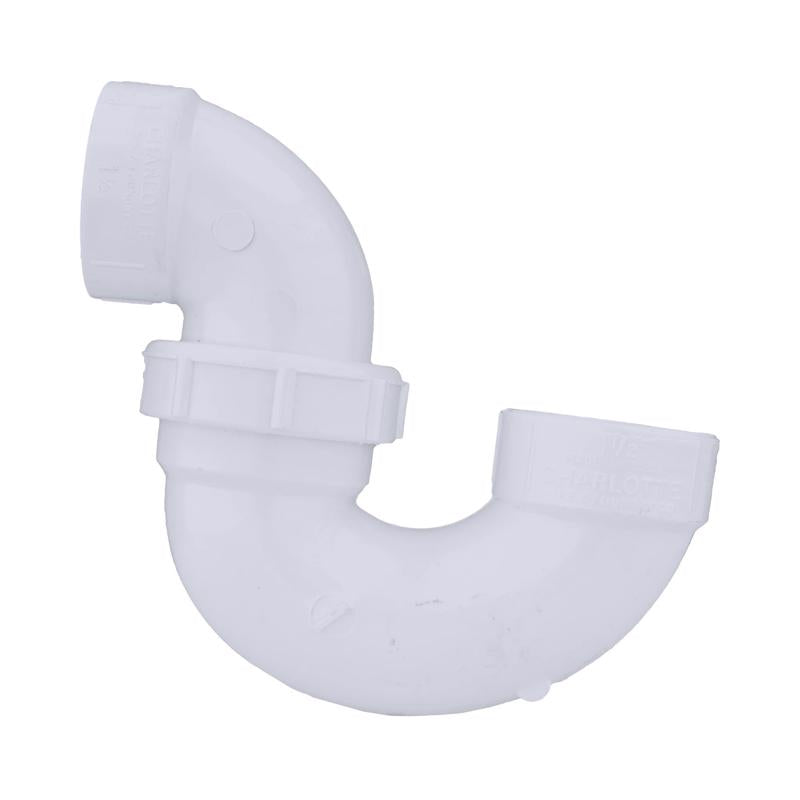 Charlotte Pipe Schedule 40 1-1/2 in. Hub X 1-1/2 in. D Hub PVC P-Trap with Union 1 pk