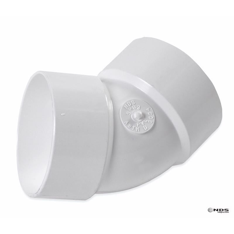 BEND 1/8 PVC 3"HUB