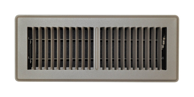 REGISTER FLOOR 12X4" BRN