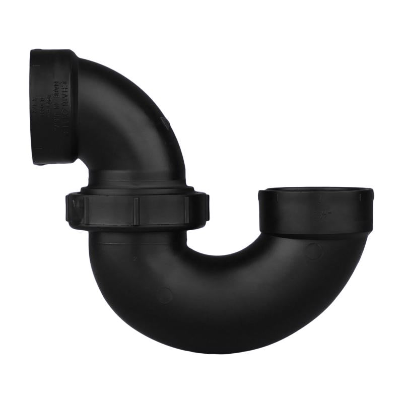 Charlotte Pipe 1-1/2 in. Hub X 1-1/2 in. D Hub ABS P-Trap with Union
