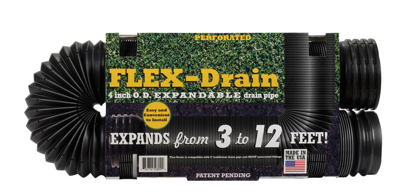 PERF DRAIN PIPE PP 4"12'