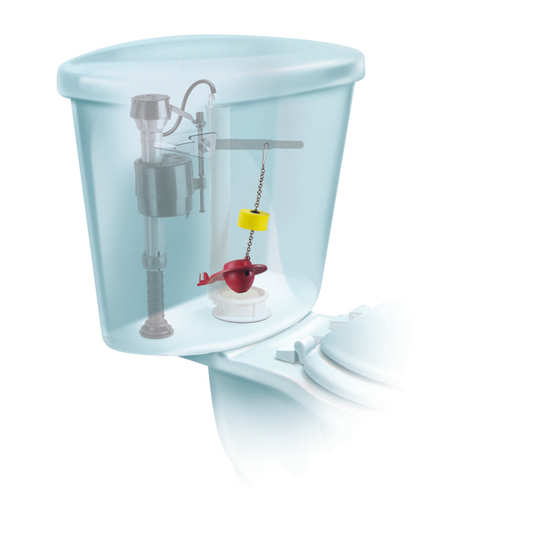 Fluidmaster Toilet Flapper Red Plastic
