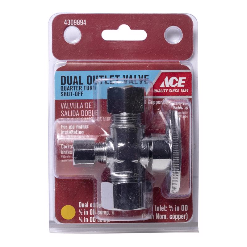 Ace 1/2 in. FPT X 1/2 in. Brass Shut-Off Valve