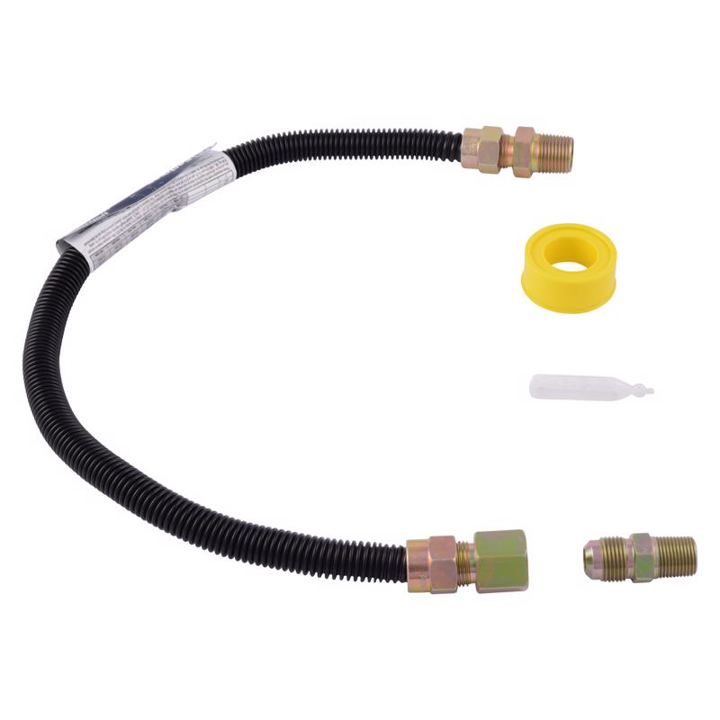 Eastman 1/2 in. MIP X 1/2 in. D 24 in. Stainless Steel Installation Kit