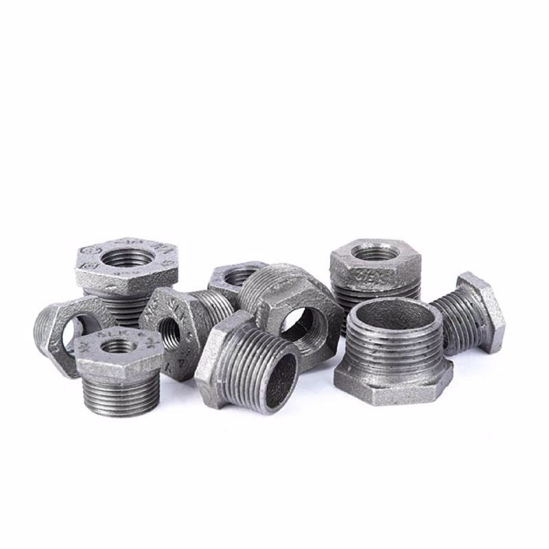STZ Industries 4 in. MIP each X 3 in. D FIP Black Malleable Iron Hex Bushing