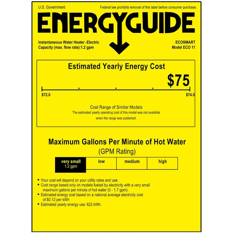 EcoSmart 11800 W Tankless Electric Water Heater