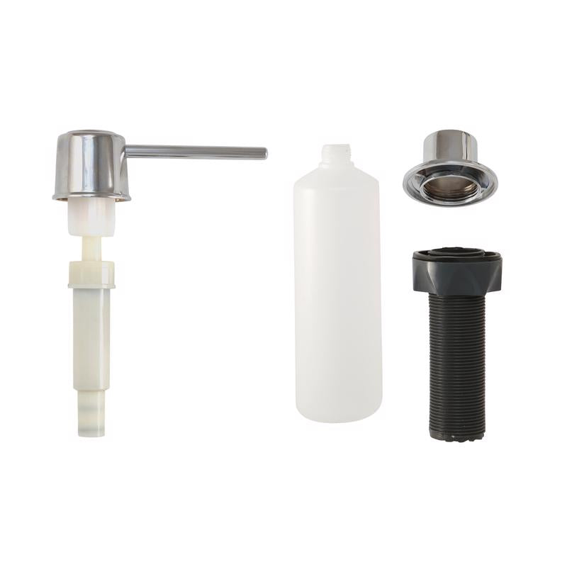 Danco Chrome Silver/White Plastic Lotion/Soap Dispenser
