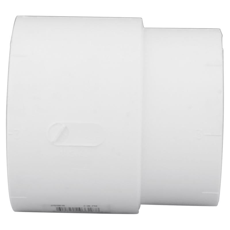 Charlotte Pipe 4 in. Hub X 4 in. D Hub PVC Pipe Adapter 1 pk