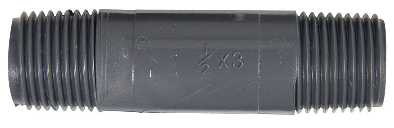 NIPPLE SCH80 PVC 1/2"X3"