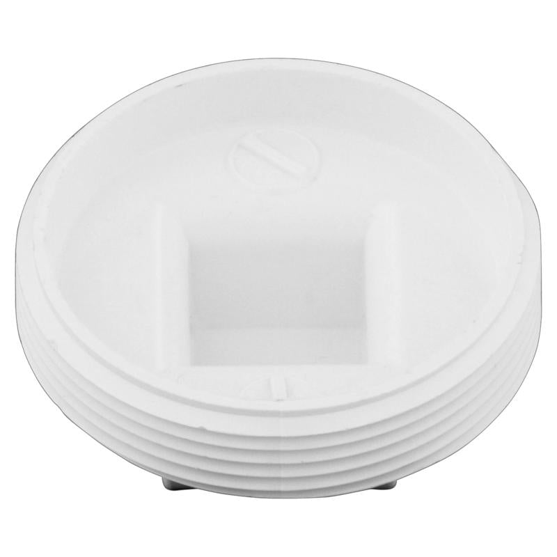 Charlotte Pipe Schedule 40 1-1/2 in. MPT X 1-1/2 in. D MPT PVC Clean-Out Plug 1 pk