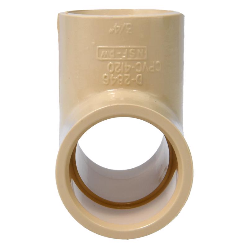 Charlotte Pipe FlowGuard 3/4 in. Slip X 3/4 in. D Slip CPVC Tee 10 pk