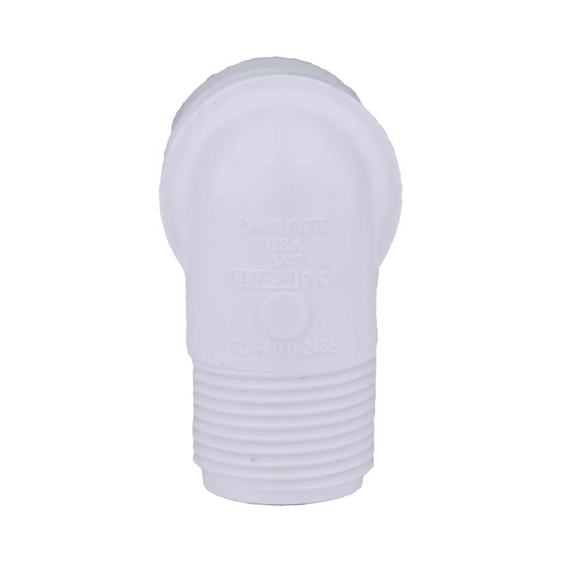Charlotte Pipe Schedule 40 3/4 in. Slip X 3/4 in. D MPT PVC Street Elbow 1 pk