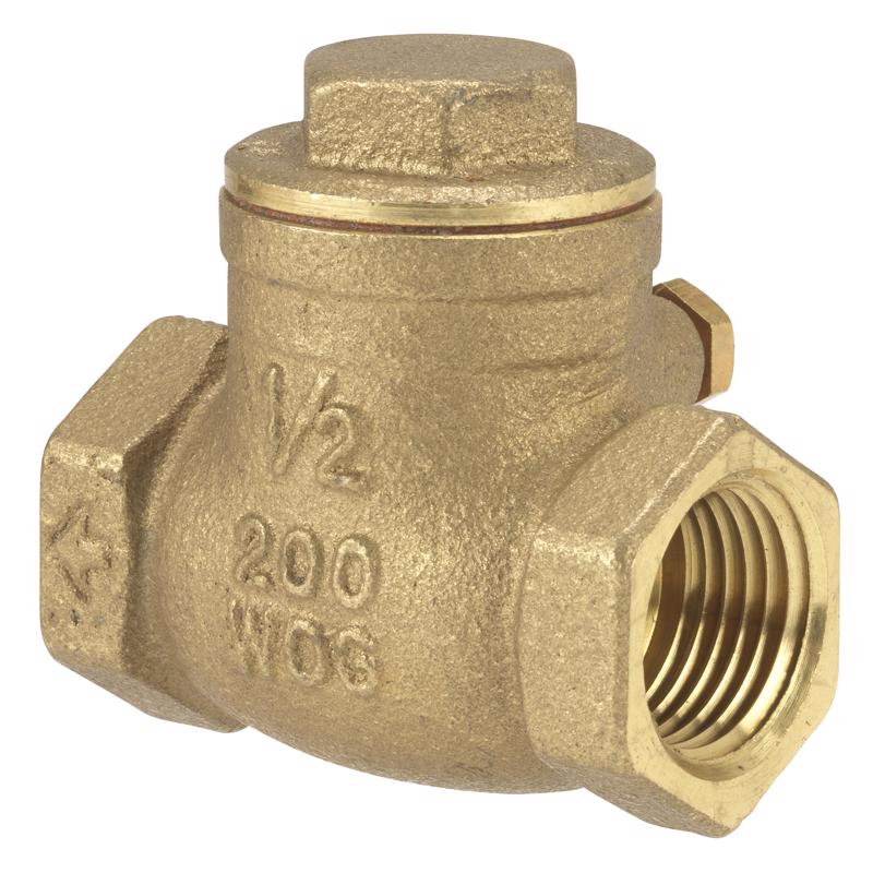 Homewerks 2 in. D X 2 in. D FIP Brass Swing Check Valve