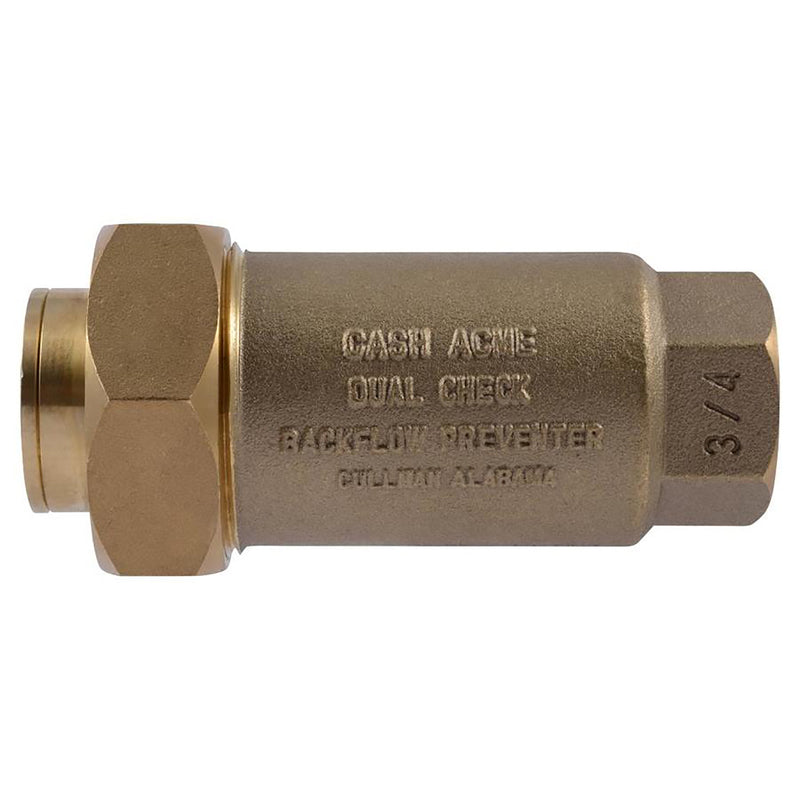 Cash Acme BF-1 Series 3/4 in. FPT X 3/4 in. FPT Brass Check Valve Back Flow Preventer