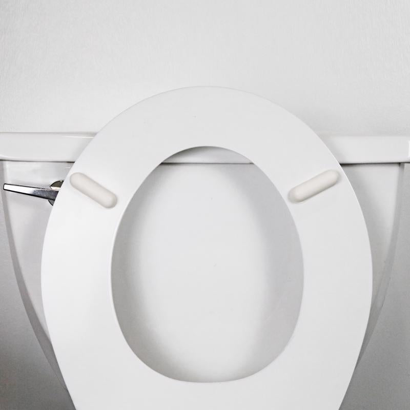 Ace Toilet Seat Bumpers White Plastic