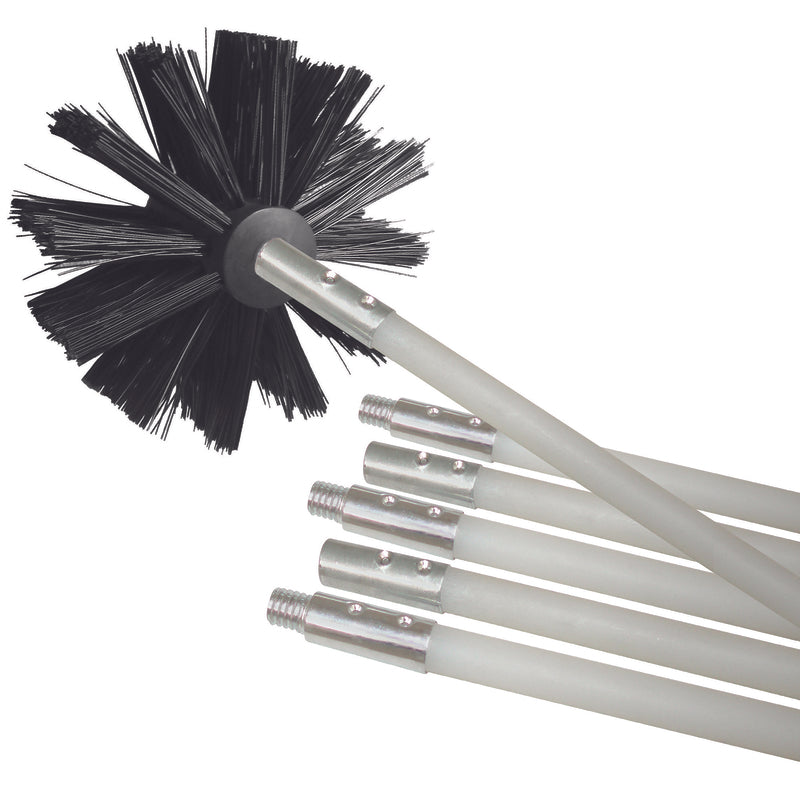 Deflect-O 4 in. D Black/White Aluminum Duct Cleaning Kit