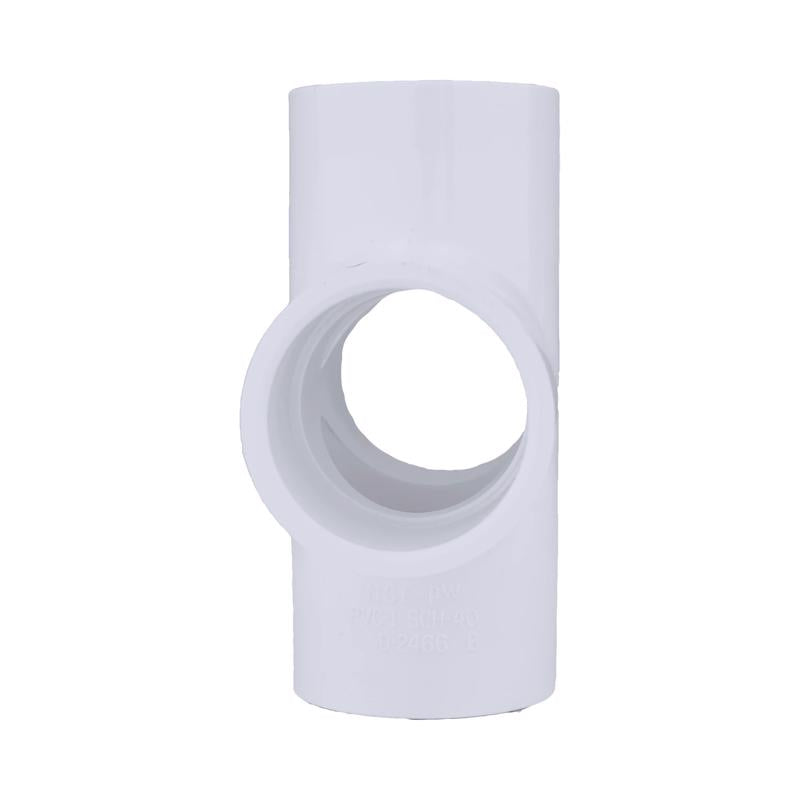 Charlotte Pipe Schedule 40 1/2 in. Slip X 1/2 in. D Slip PVC Cross 1 pk