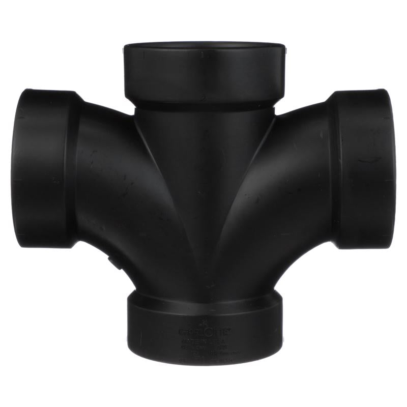 Charlotte Pipe 2 in. Hub X 2 in. D Hub ABS Sanitary Tee