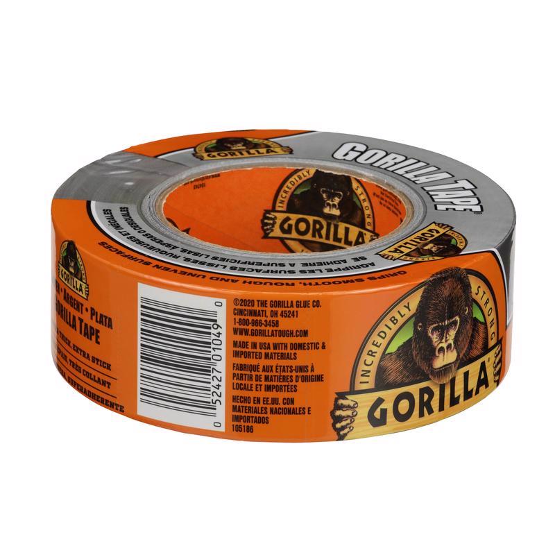 Gorilla 1.88 in. W X 30 yd L Silver Duct Tape