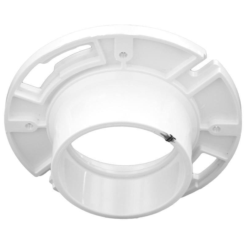 Charlotte Pipe Schedule 40 4 in. Hub X 3 in. D Hub PVC 7 in. Closet Flange 1 pk