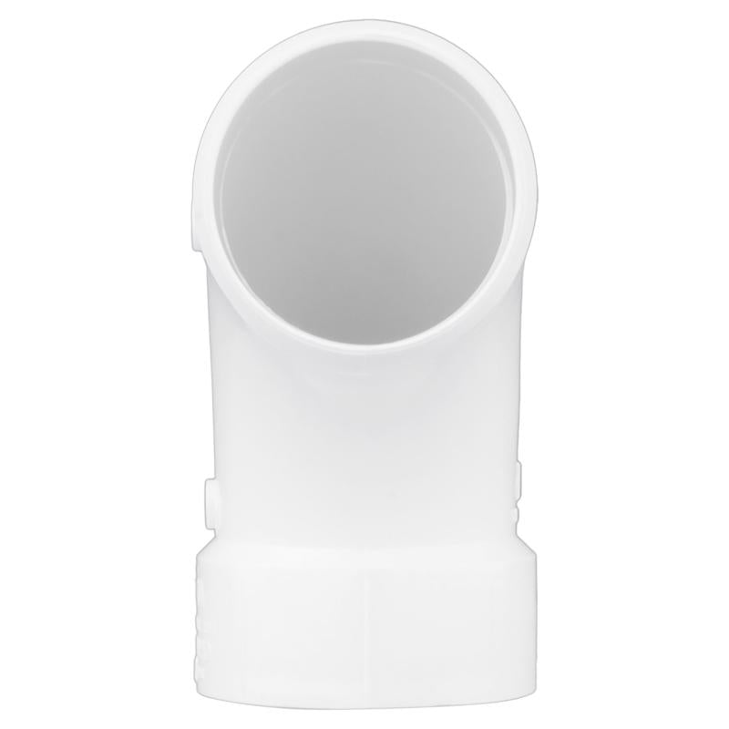 Charlotte Pipe Schedule 40 1-1/2 in. Spigot X 1-1/2 in. D Hub PVC 90 Degree Elbow 1 pk