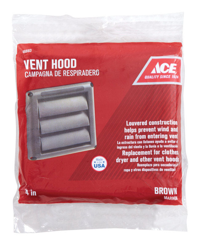 DRYER VENT HOOD BRN