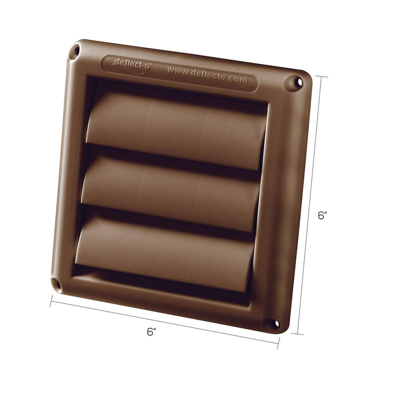 Ace 4 in. W X 4 in. L Brown Plastic Replacement Vent Hood