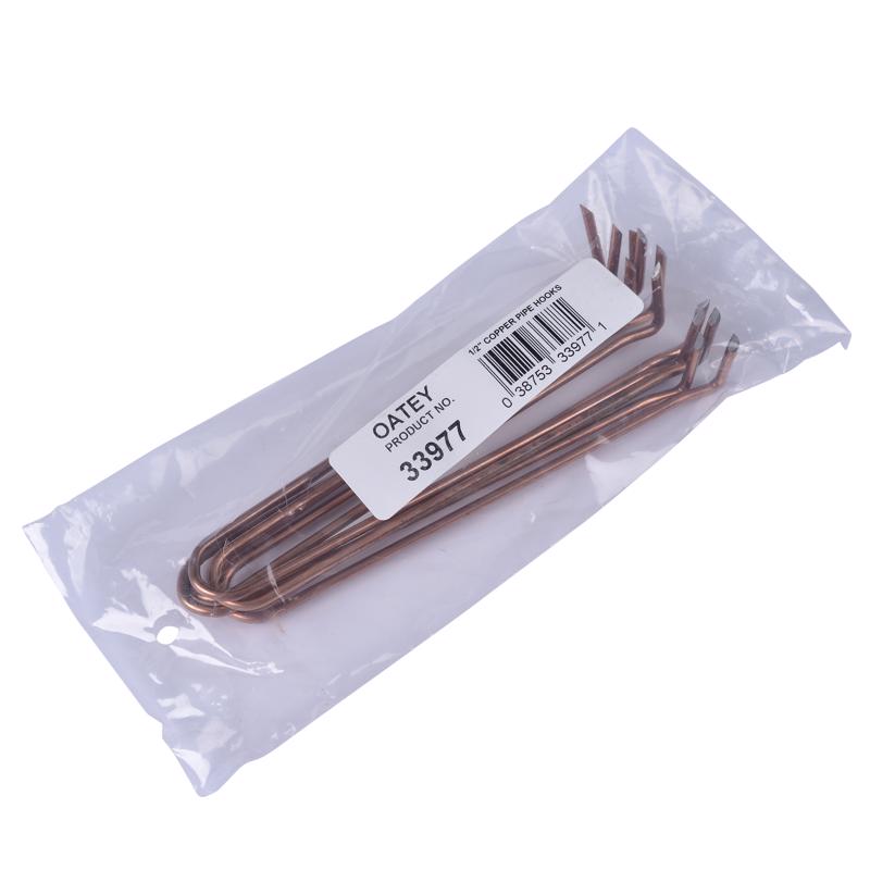 Oatey 1/2 in. to 6 in. 6 ft. Copper Plated Copper Pipe Hook