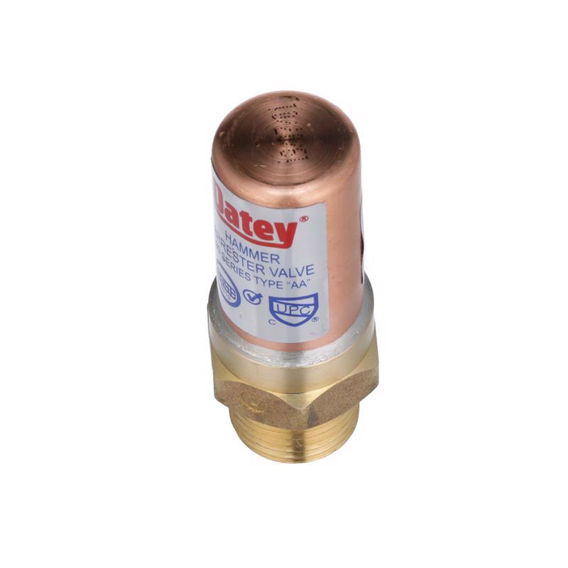 Oatey Quiet Pipes 1/2 in. Male X 1/2 in. D Closed Copper Water Hammer Arrester 1 pk
