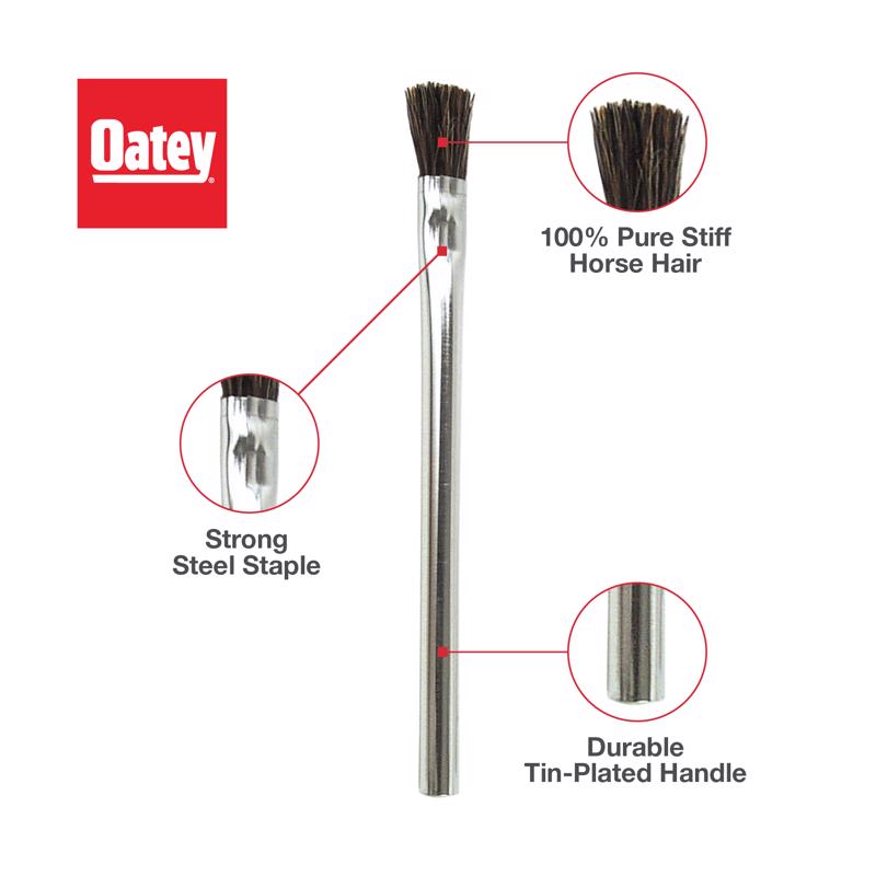 Oatey 6 in. L X 1/2 in. W Acid Flux Brush Horse Hair 3 pk