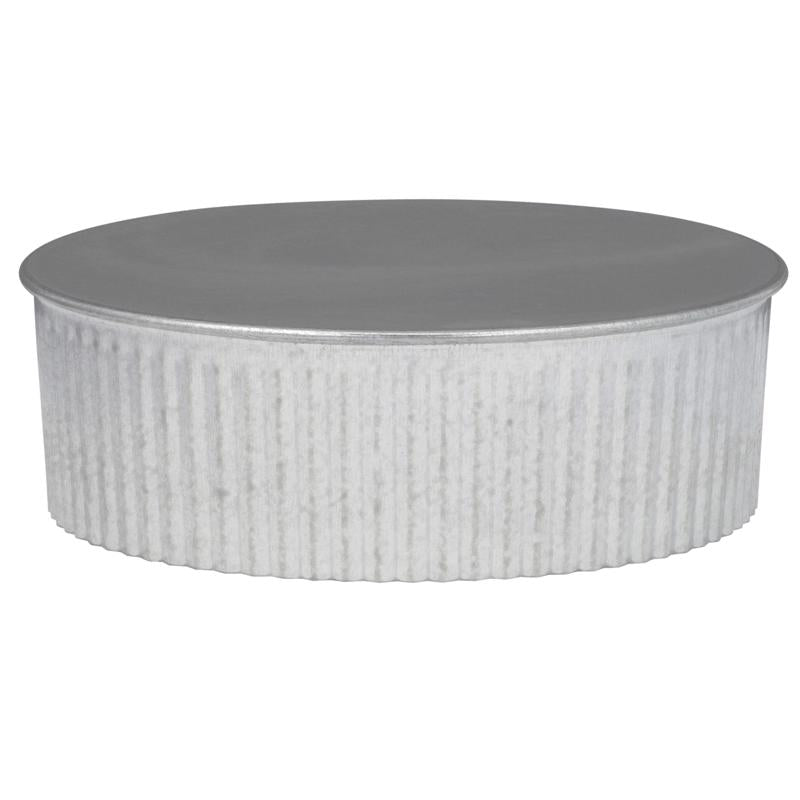 PIPE END CAP CRMPD 5"DIA