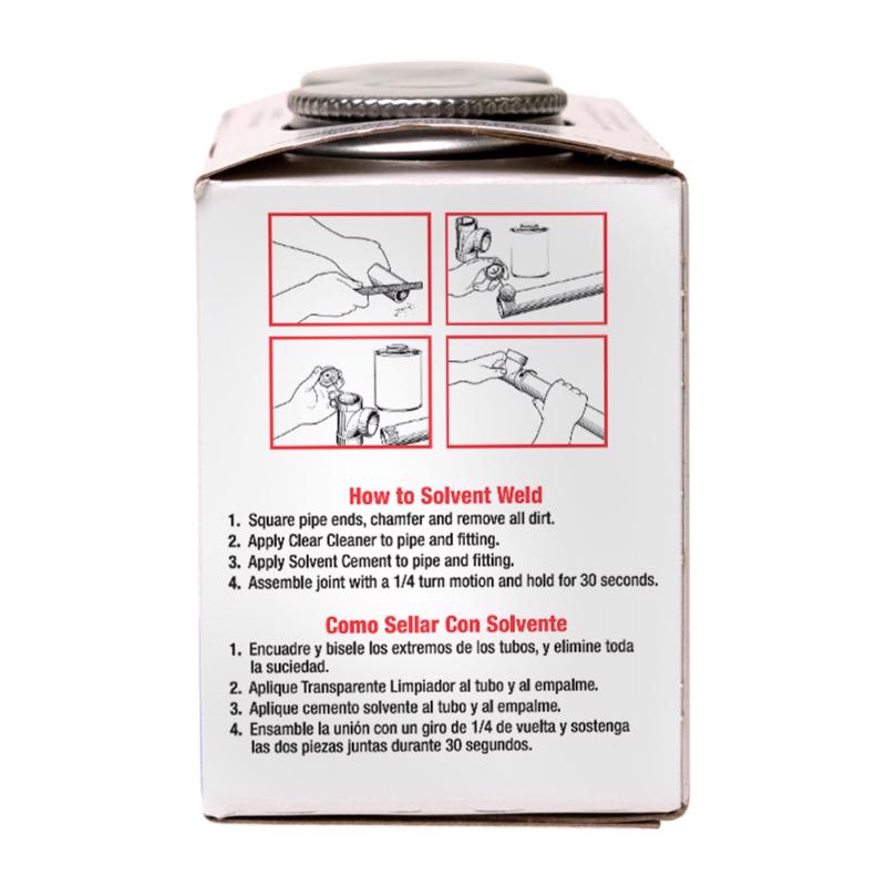 Oatey Handy Pack Clear/Black Cement and Cleaner For ABS 2 pk