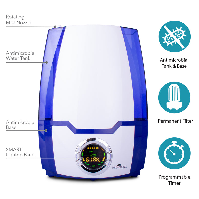 Air Innovations Great Innovations 1.37 gal 400 sq ft Digital Cool Mist Ultrasonic Humidifier