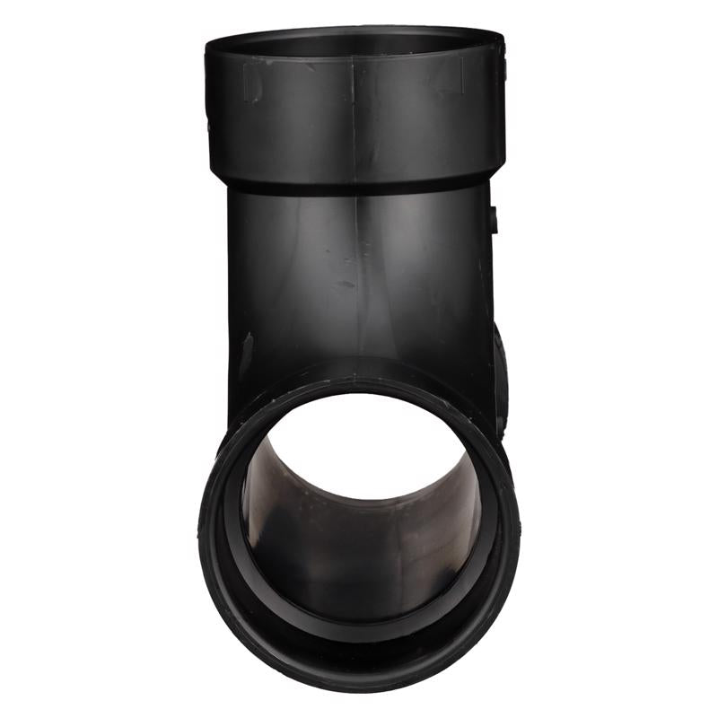 Charlotte Pipe 3 in. Hub X 3 in. D Hub ABS Flush Cleanout Tee